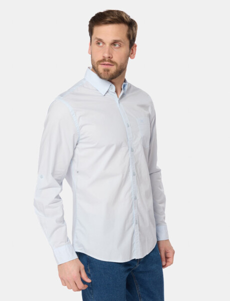 CAMISA LISA Celeste