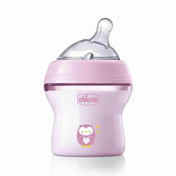 CHICCO BIBERON NAT.FEELING ROSA+OM81311 única