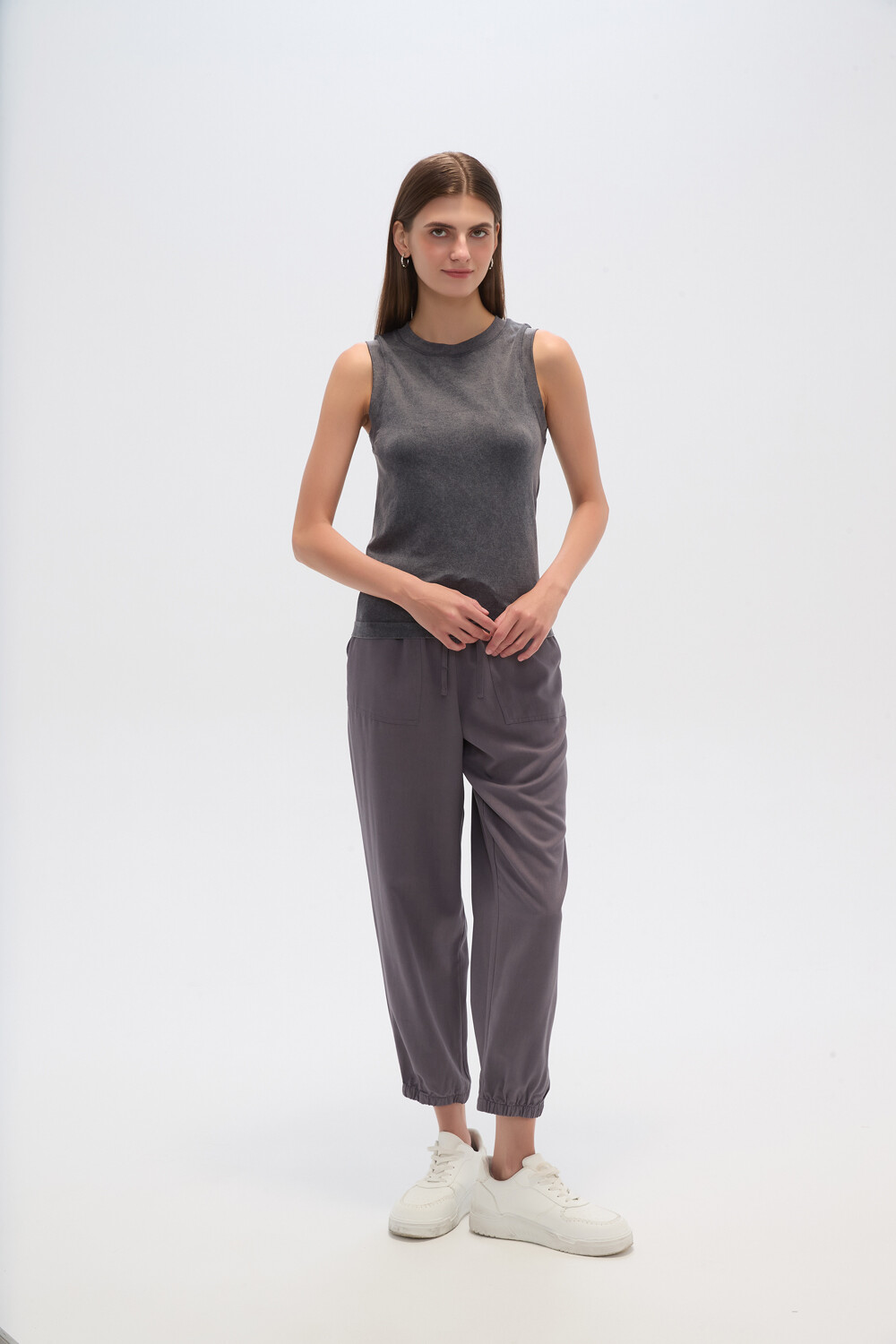 Musculosa Rerti Gris Topo