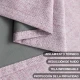 Cortina 2 Paños 140 X 220 Cm Textura Lino Blackout Violeta