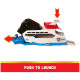 Paw Patrol Aqua Pups - Vehículo de equipo de patrullero de ballenas con figura de acción Chase Paw Patrol Aqua Pups - Vehículo de equipo de patrullero de ballenas con figura de acción Chase