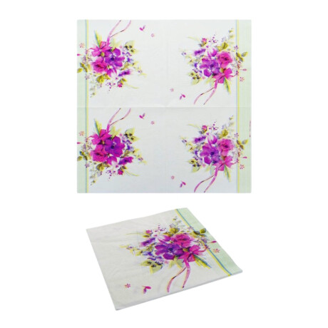 Servilletas de papel diseño flores 20 unidades Servilletas de papel diseño flores 20 unidades