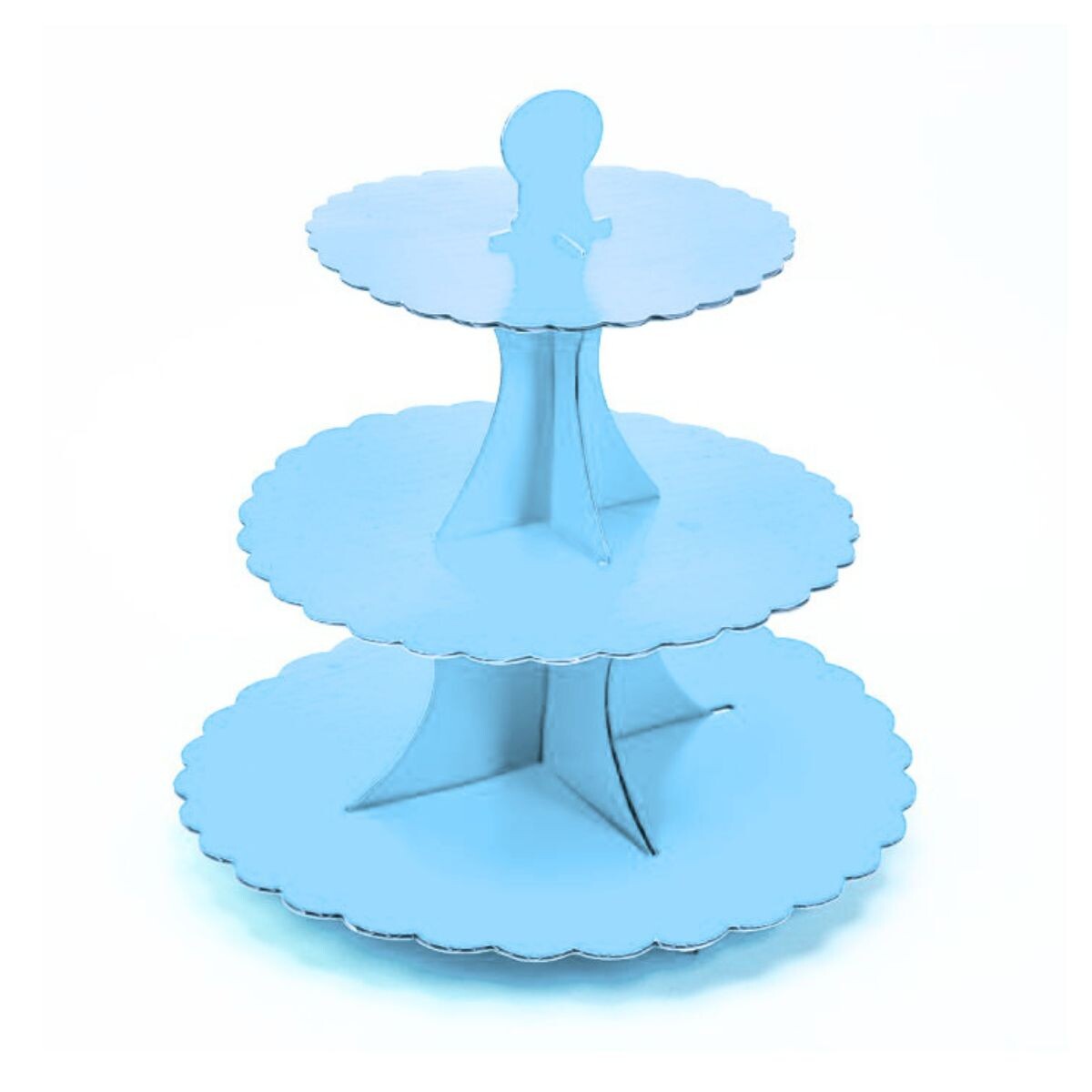 Porta Cupcake de Carton - Celeste 