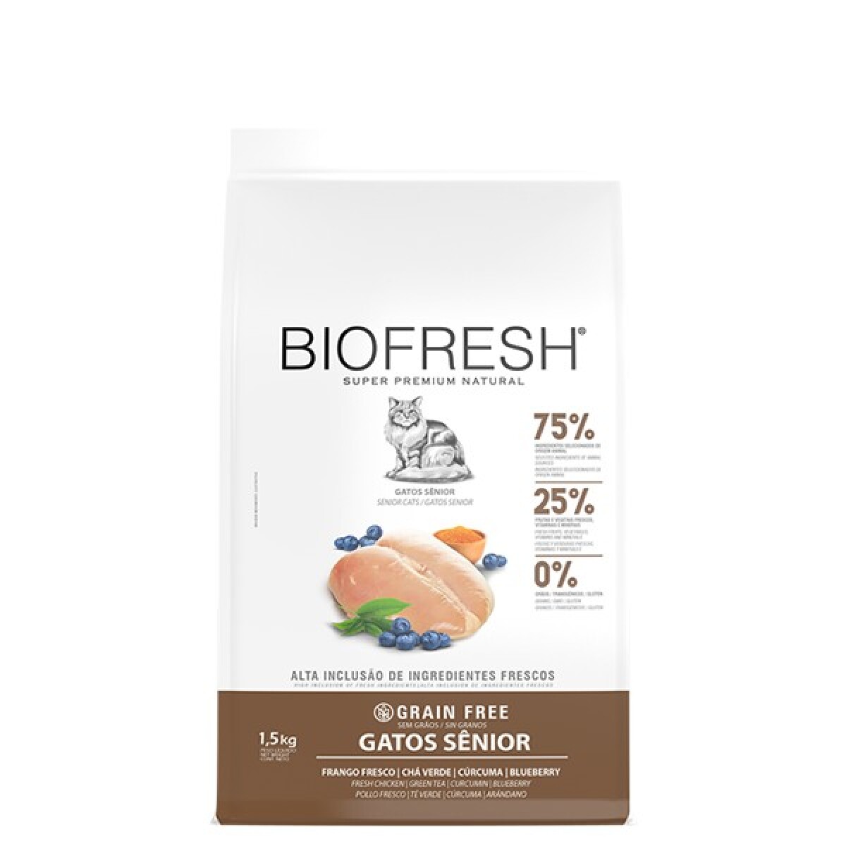 ALIMENTO GATOS BIOFRESH SENIOR POLLO 1,5KG 