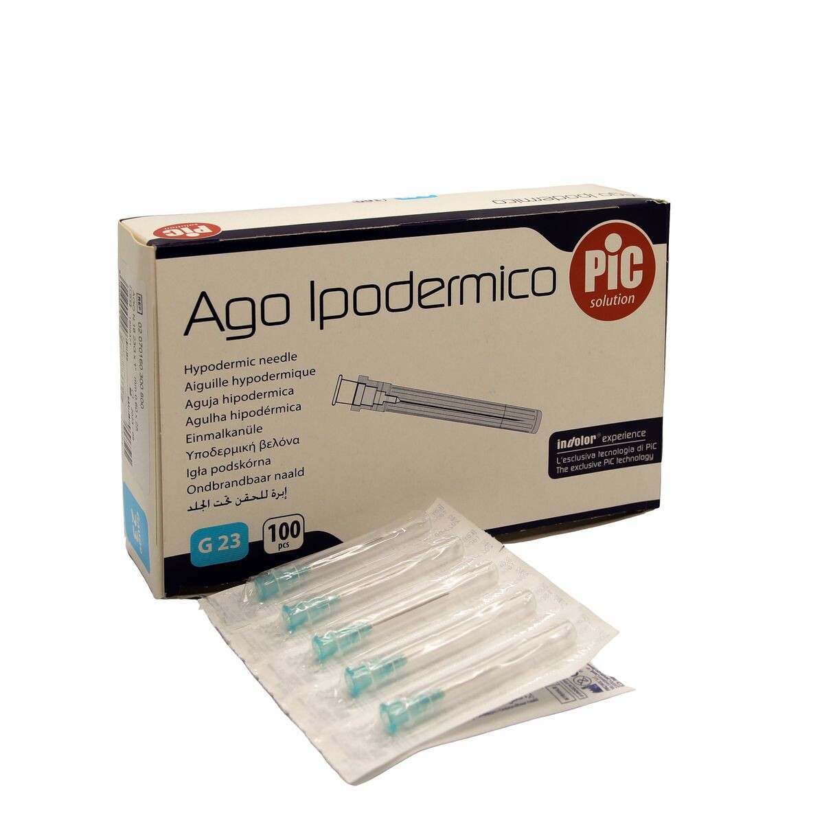 AGUJA (23 X 1)(AGUJA CORTA) X 100 