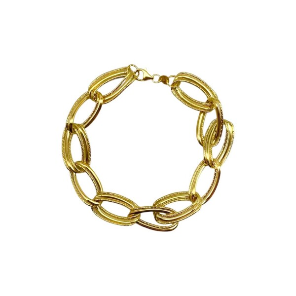 Pulsera oval - Oro bajo -Sin Piedra-PU8099 sinpiedra