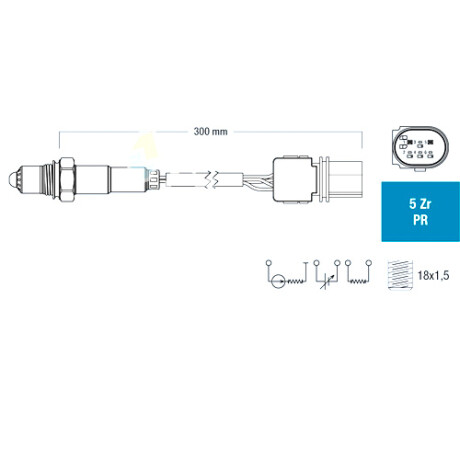 SONDAS CITROEN - PEUGEOT SONDA LAMBDA 1 2008 1.6 MOTOR EP6C 6 CABLES FAE SONDAS CITROEN - PEUGEOT SONDA LAMBDA 1 2008 1.6 MOTOR EP6C 6 CABLES FAE