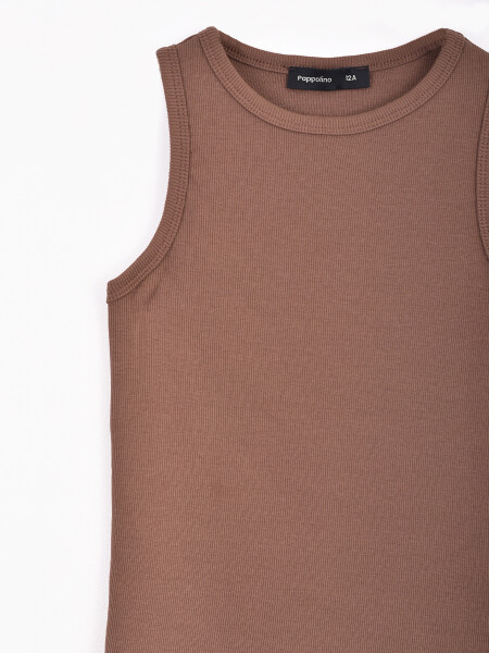MUSCULOSA MARGARITA MARRON (V)