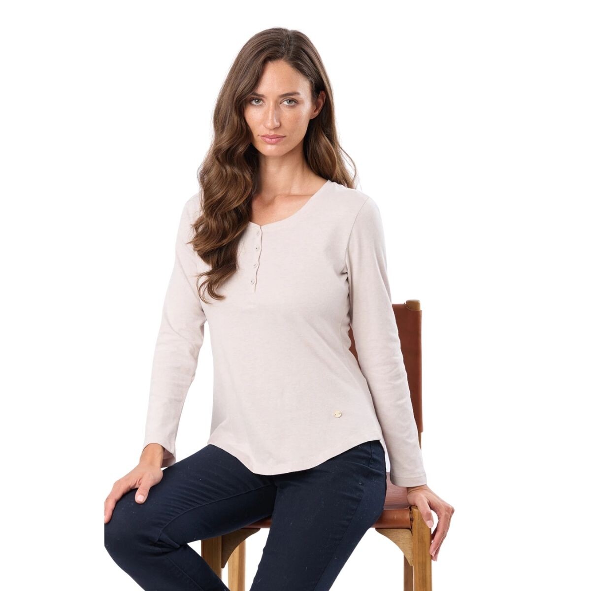 REMERA S-XXXL - BEIGE 