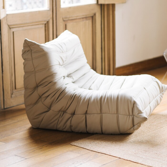 Sofá Togo Individual Off White Sofá Togo Individual Off White