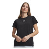 Remera UA Rival Cotton Wash SS Mujer 6013562-001 Negro