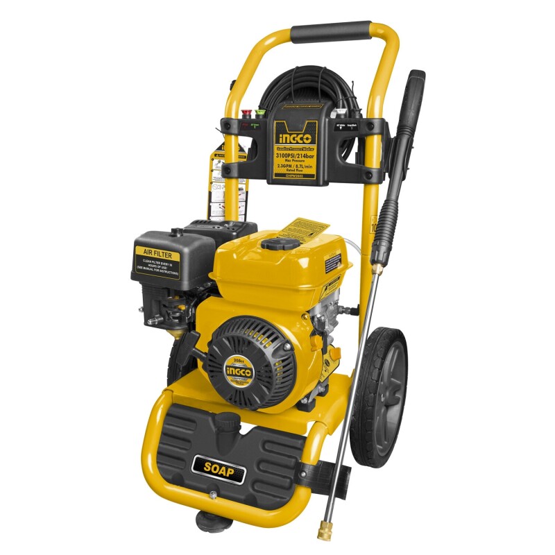 Hidrolavadora industrial Ingco a nafta 214Bar 6Hp 208cc Hidrolavadora industrial Ingco a nafta 214Bar 6Hp 208cc