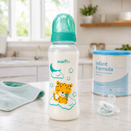 Mamadera Evenflo Dreams Bebés 3-12M 240Ml Tetina Flujo Medio Verde