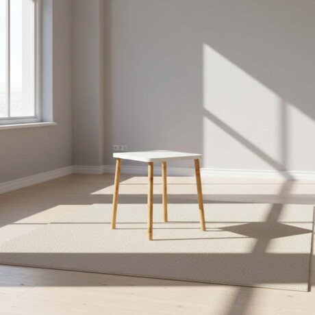 MESA MDF-Y-MADERA BLANCO MARIPOSA