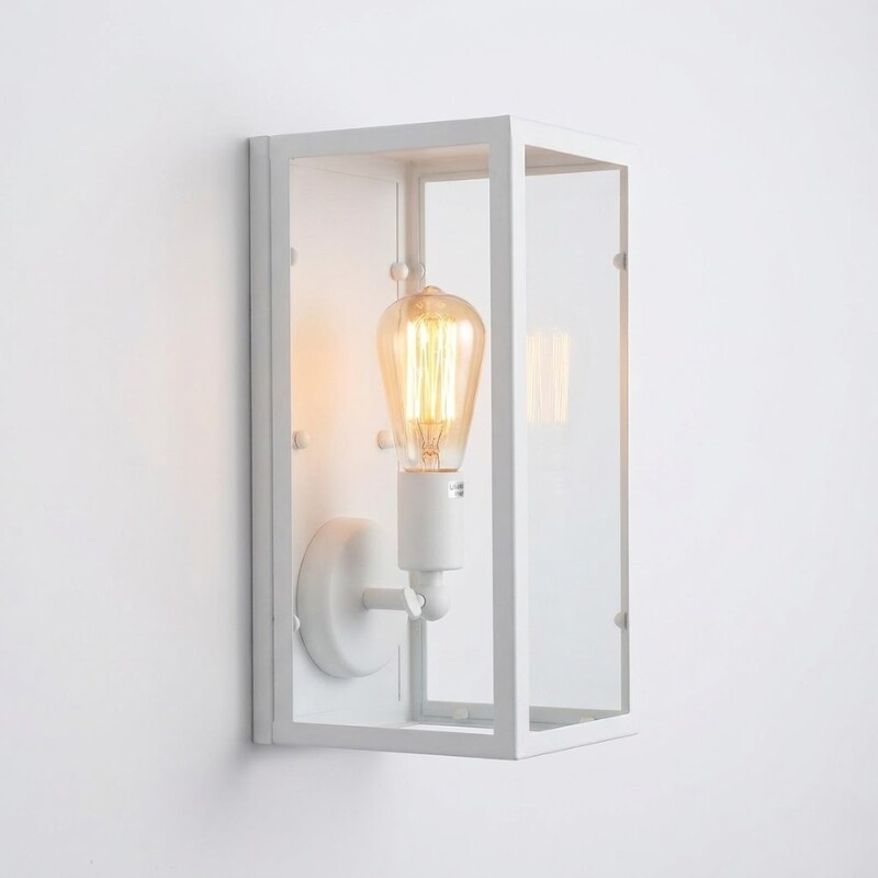 Lampara de Pared Vintage Box Negro Lámpara De Pared Vintage Box Blanco