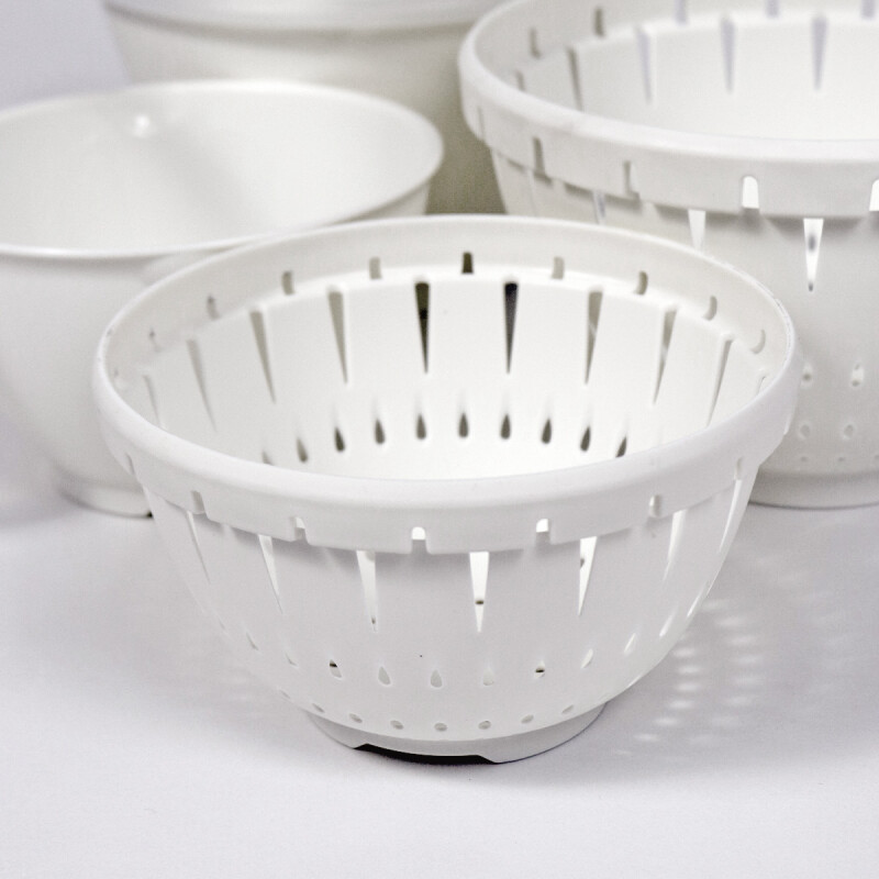 SET BOWL PLAST BLANCO 21X16CM 4PZAS Unica