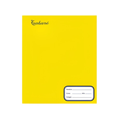 CUADERNO TABARE 48 HOJAS -AMARILLO X UNIDAD AMARILLO