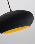 Lámpara de techo Inda de metal con acabado negro Ø 30 cm