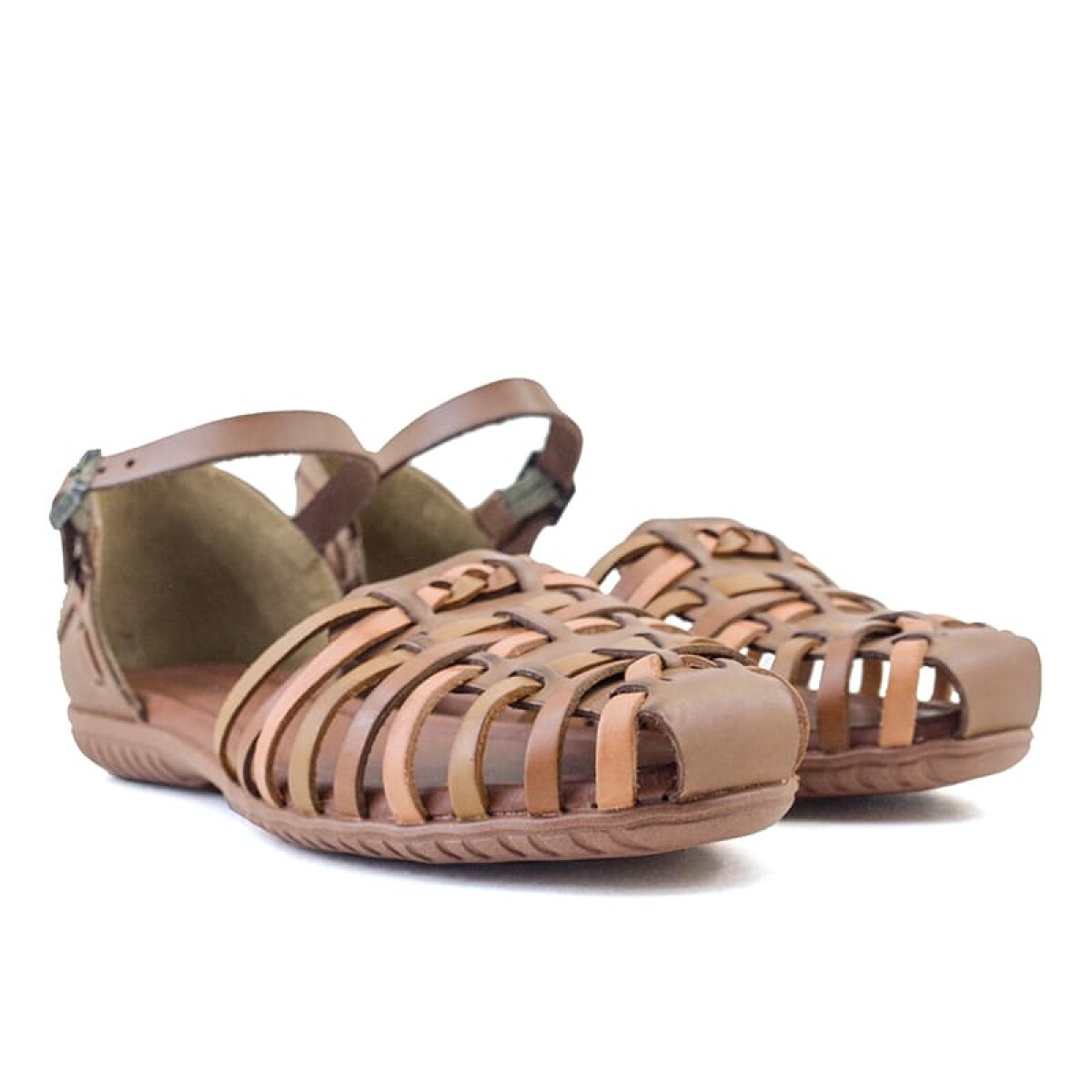 Sandalias Country Tiras de Mujer - 31401 - Marron-mix 