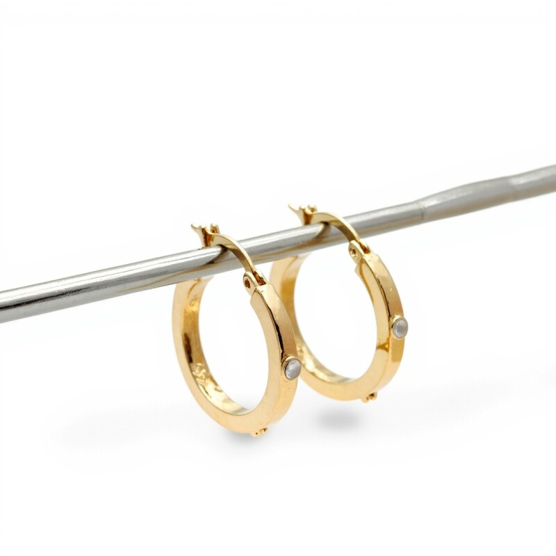 Caravanas Cartier aros de oro - Oro bajo - Sin piedra - CA8402 sinpiedra