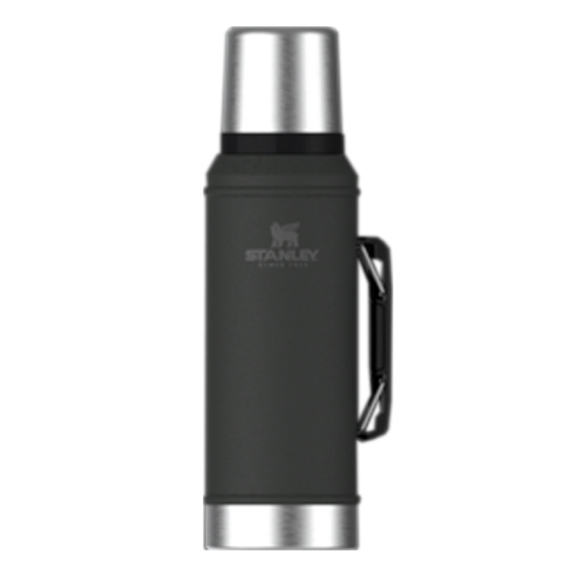 TERMO CLASSIC TAPON CEBADOR 1 LT NEGRO MATE STANLEY ++ - N/a 