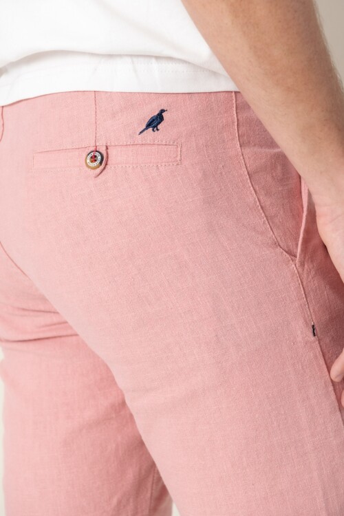 Bermuda de ramio Rosa