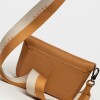 Mini bag Nina en cuero graneado Cuoio