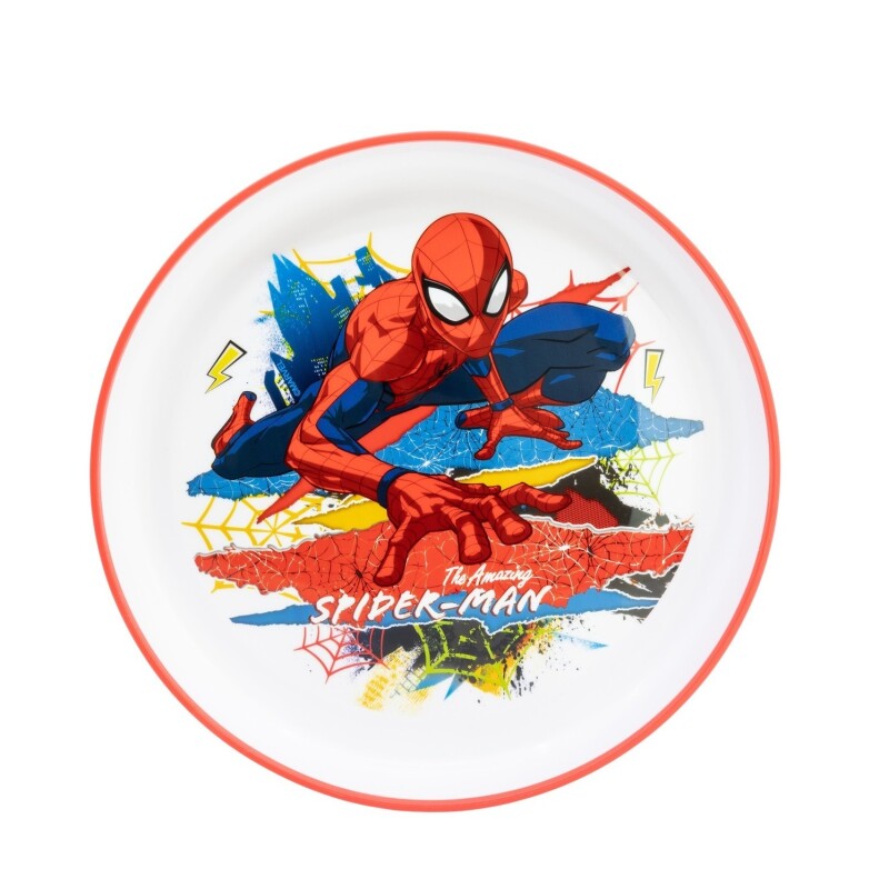 Plato Infantil Bicolor Spider-Man Stor BAZAR MICRO BICOLOR PR PLATO SPIDERMAN 83592