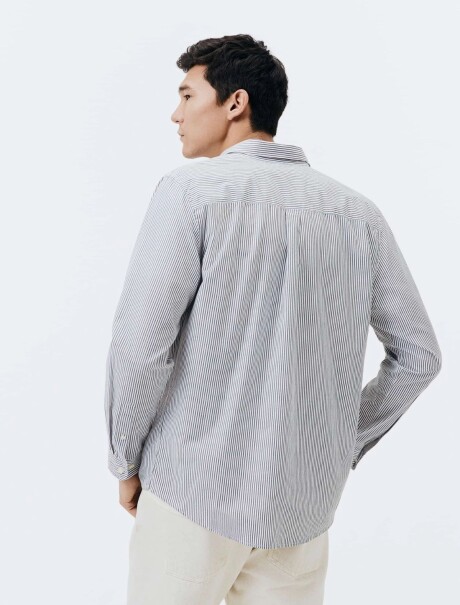 CAMISA MODELO SLIM A CUADRILLÉ MULTICOLOR