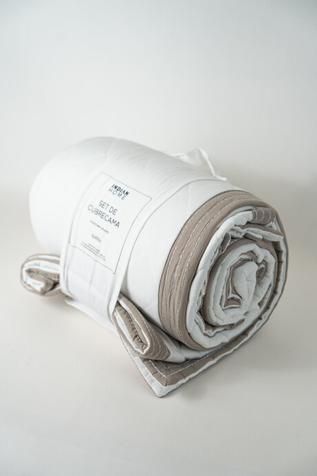 Cubrecama 2 Plazas Queen Microfibra Washed Blanco