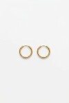 Aros acero small dorado