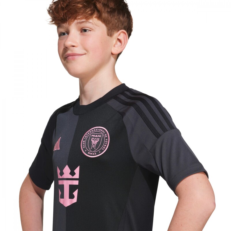 Remera Inter Miami CF 25/26 Camiseta Alternativa Camiseta de Niños Negro