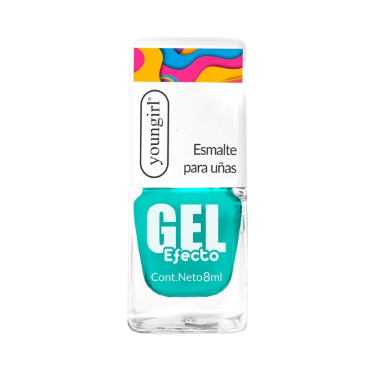 ESMALTE PARA UÑAS EFECTO GEL YOUNGIRL 8ML NUMERO 20- TURQUESA 