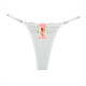 Tanga Colaless Ajustable De Encaje Blanco