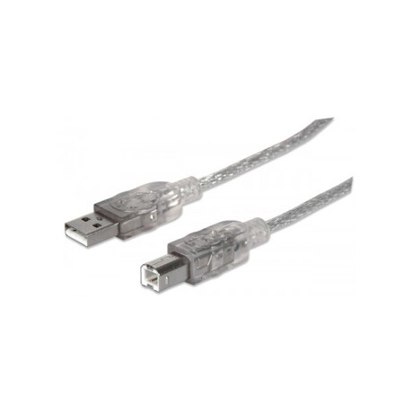 Cable USB 2.0 A/B 3,0 mts Manhattan Cable Usb 2.0 A/b 3,0 Mts Manhattan