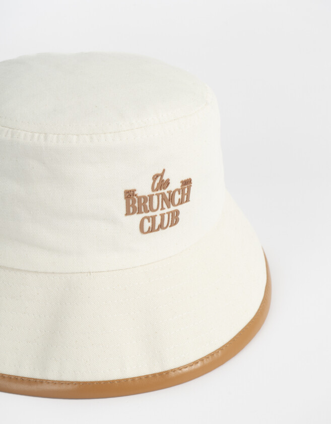 Sombreros Piluso Denim Con Tag - Blanco Crudo