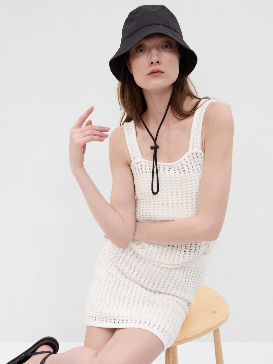Musculosa Crochet Mujer - New Off White 