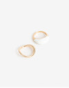 Sets Anillos Esmalte Anillos Set Esmaltado - Dorado