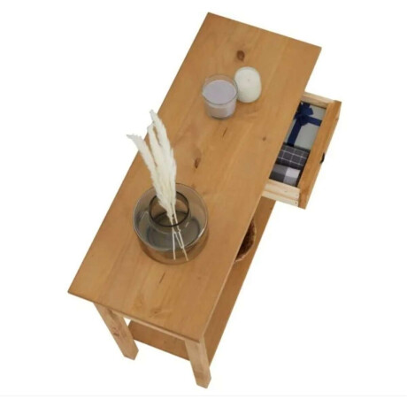 Mesa de arrime 2 cajones Living Linea mexicana Natural