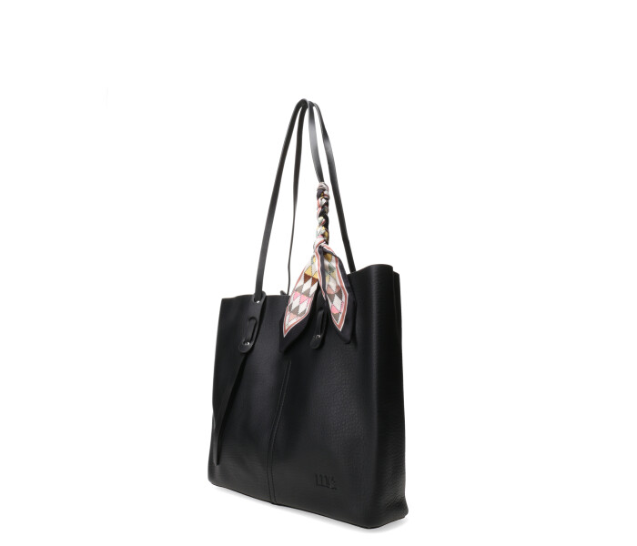 Cartera Miss Carol CHIEF con pañuelo decorativo Negro