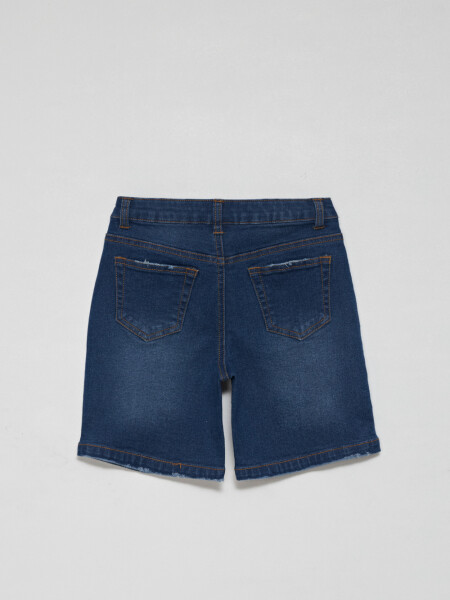 Bermuda de jean Azul Oscuro