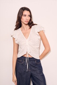 Blusa Boho Nácar