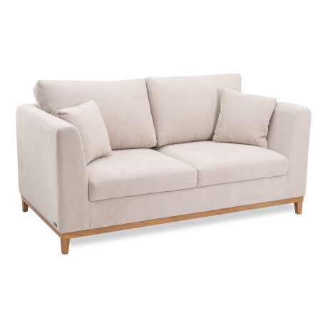 Sofá Belfast - Tela Microfibra - 2 cuerpos 2203 (Beige)