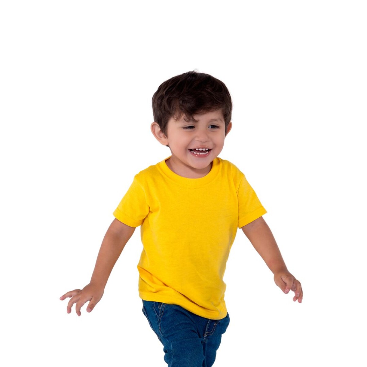 Camiseta a la base bebé - Amarillo canario 