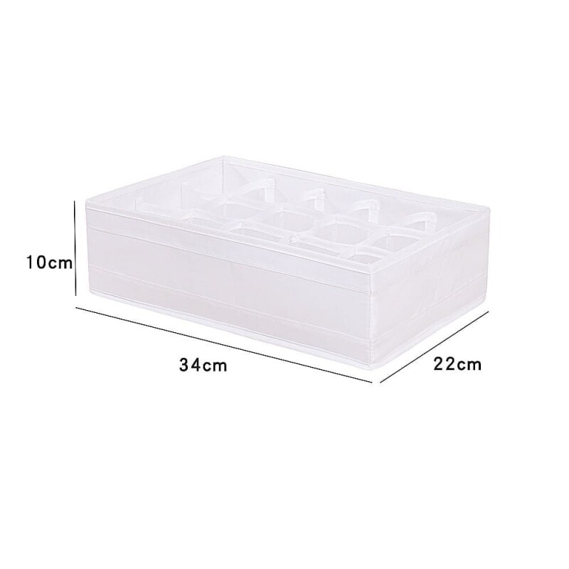 Caja de almacenamiento de tela plegable con divisiones Caja de almacenamiento de tela plegable con divisiones