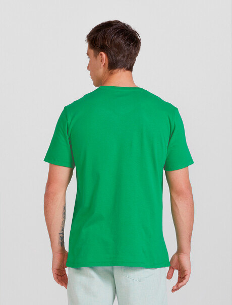 CAMISETA BÁSICA UNISSEX VERDE LIMÓN