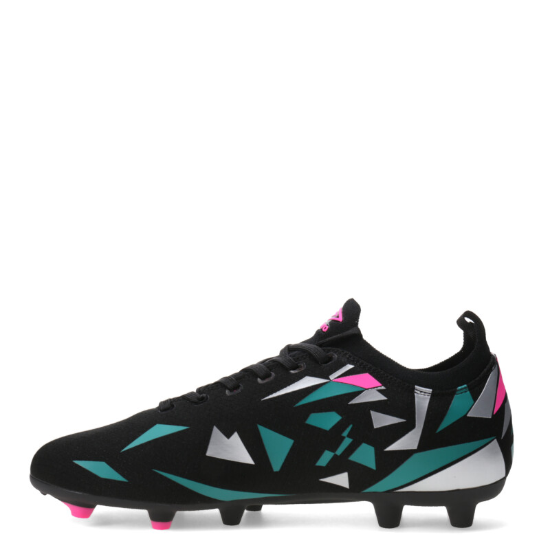 Championes de Fútbol Hombre Umbro Hit Hg Negro - Fucsia - Celeste