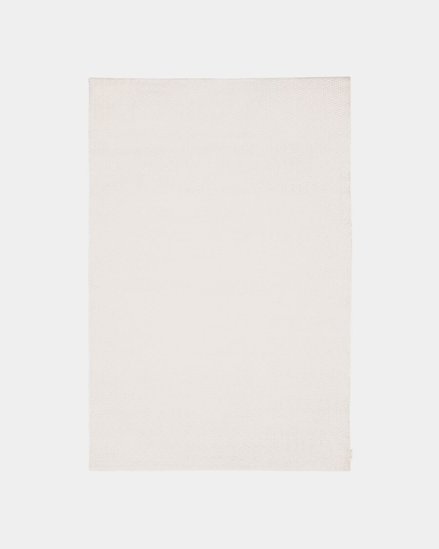 Alfombra Mascarell de algodón y poliéster blanco 200 x 300 cm Alfombra Mascarell de algodón y poliéster blanco 200 x 300 cm