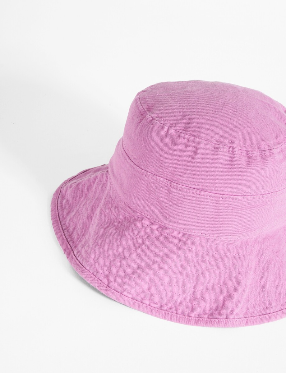 Gorro bucket pespunte - violeta 