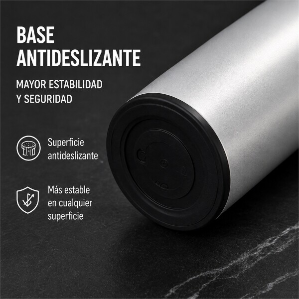 Botella Térmica Acero Inox Termo Táctil Sensor Temperatura PLATEADO